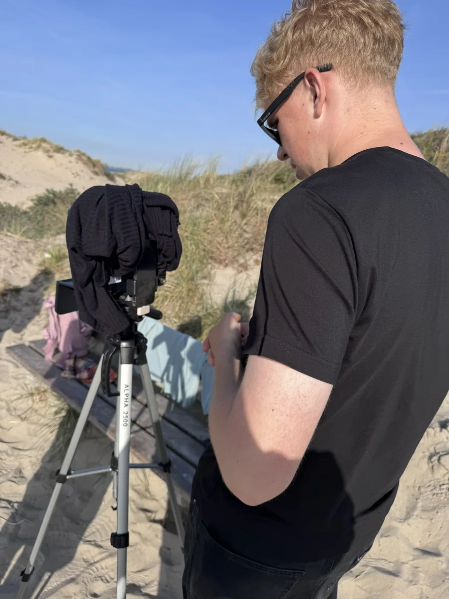 Hands-On Social Media beim Videodreh in den Dünen